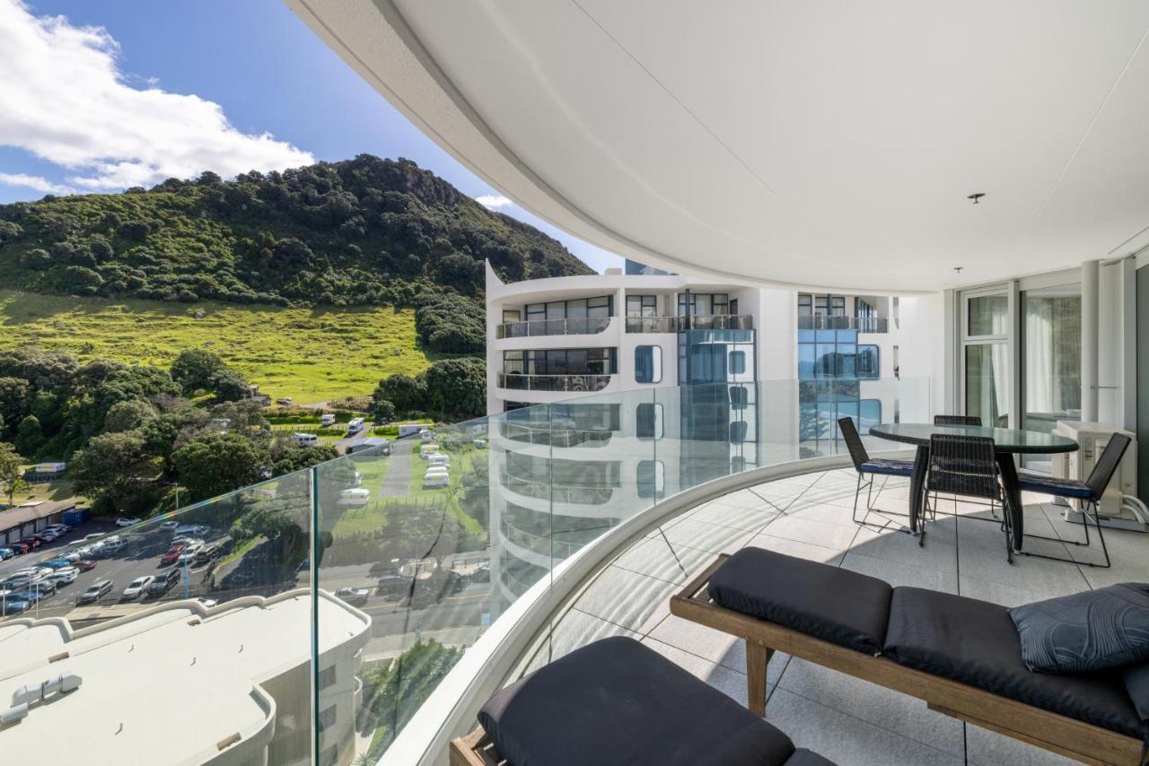 Oceanside Apartment With Iconic Views Mount Maunganui Eksteriør billede