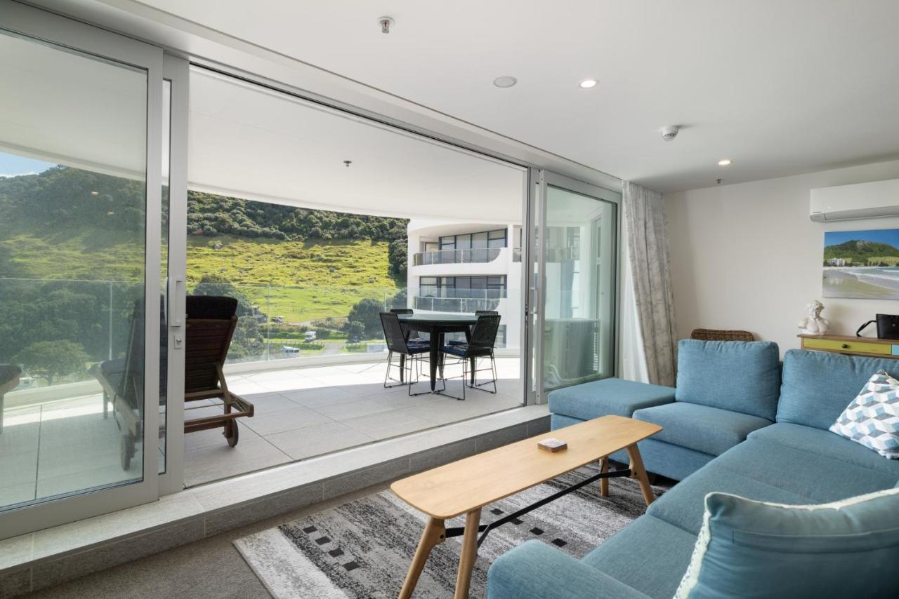 Oceanside Apartment With Iconic Views Mount Maunganui Eksteriør billede